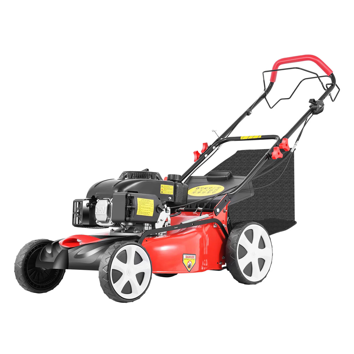 Cncest 140cc Self Propelled Gas Powered Lawn Mower With Bag