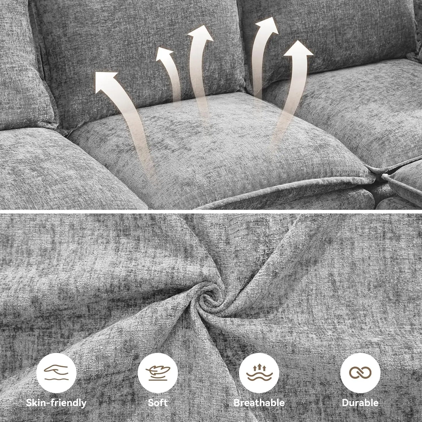 Cloud Modular Sofa With Storage And Modern Upholstery