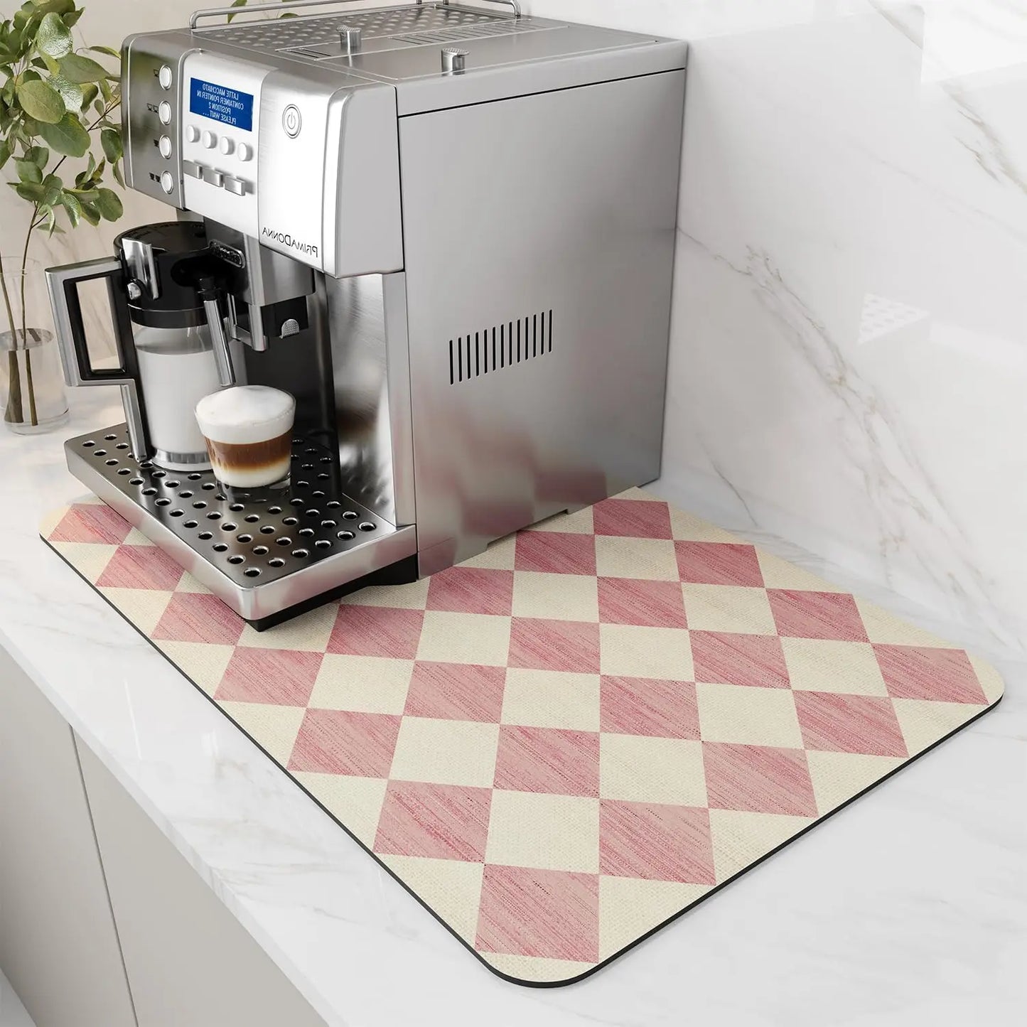 Water-Absorbent Dish Drying Mat With Rubber Backing For Kitchen