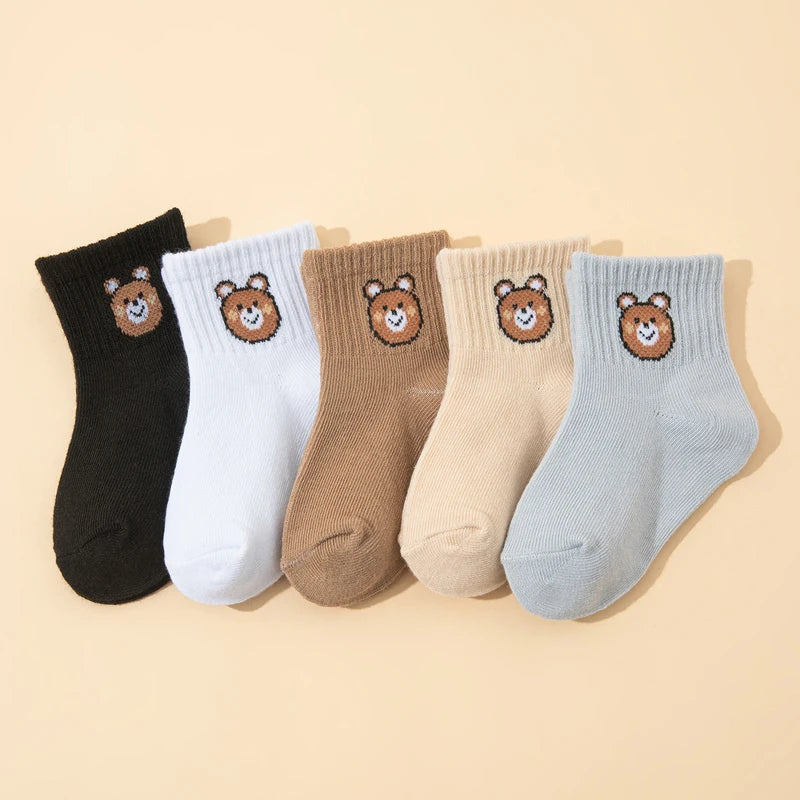 Little Bear Baby Socks Unisex Casual Everyday 10 Pairs