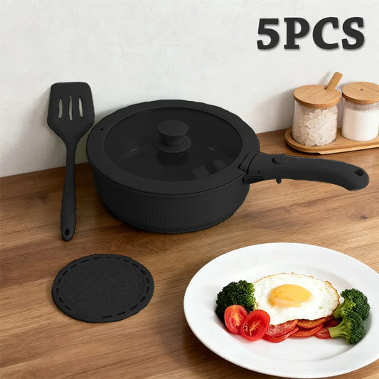 Pots And Pans Set Nonstick Detachable Handle Induction Oven Safe