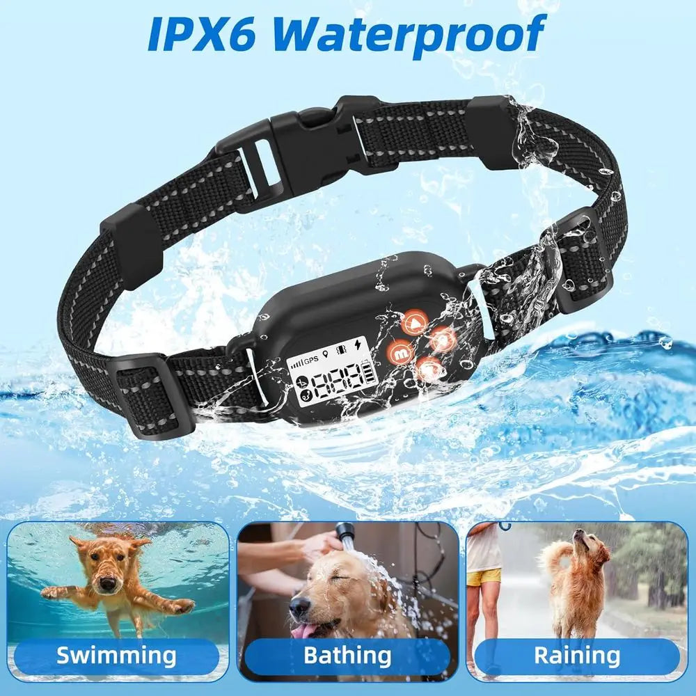 Wireless GPS Dog Fence System With Waterproof Collar And Training Modes