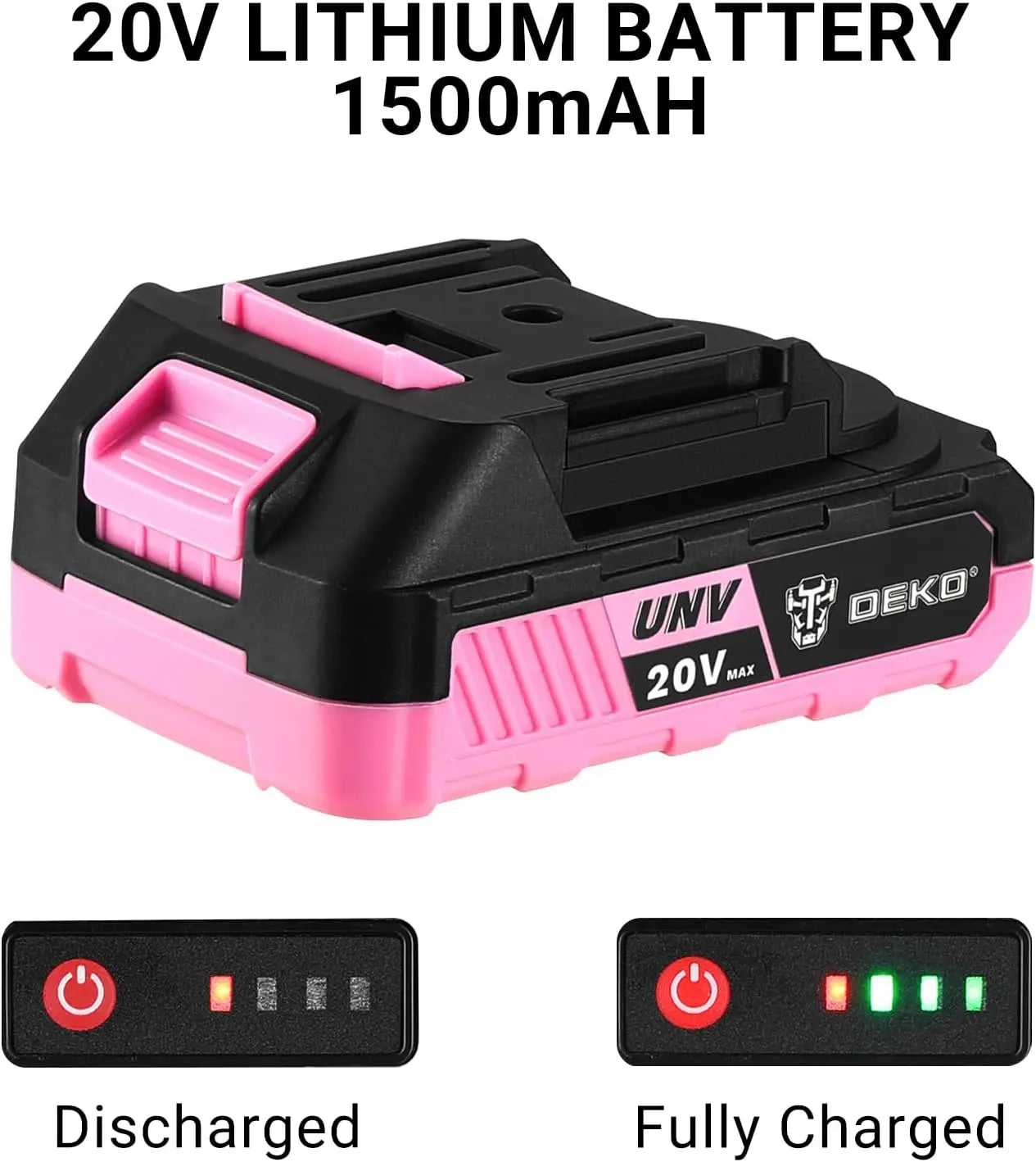 DEKO Cordless Power Drill 20V Set for Women Efficient