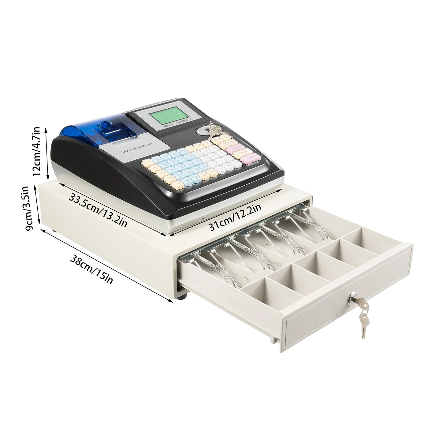 48 Keys Cash Management System Electronic Cash Register Drawer POS