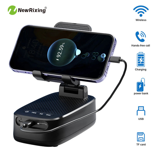 NewRixing Portable Wireless Speaker With Integrated Power Bank