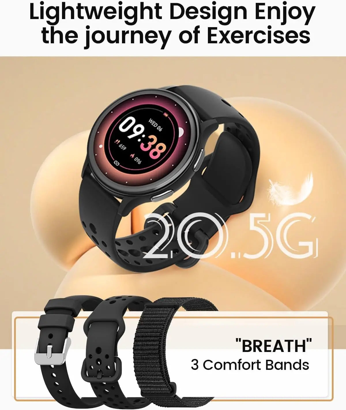 Anyloop Smartwatch For Women Fitness Tracker With iPhone Android