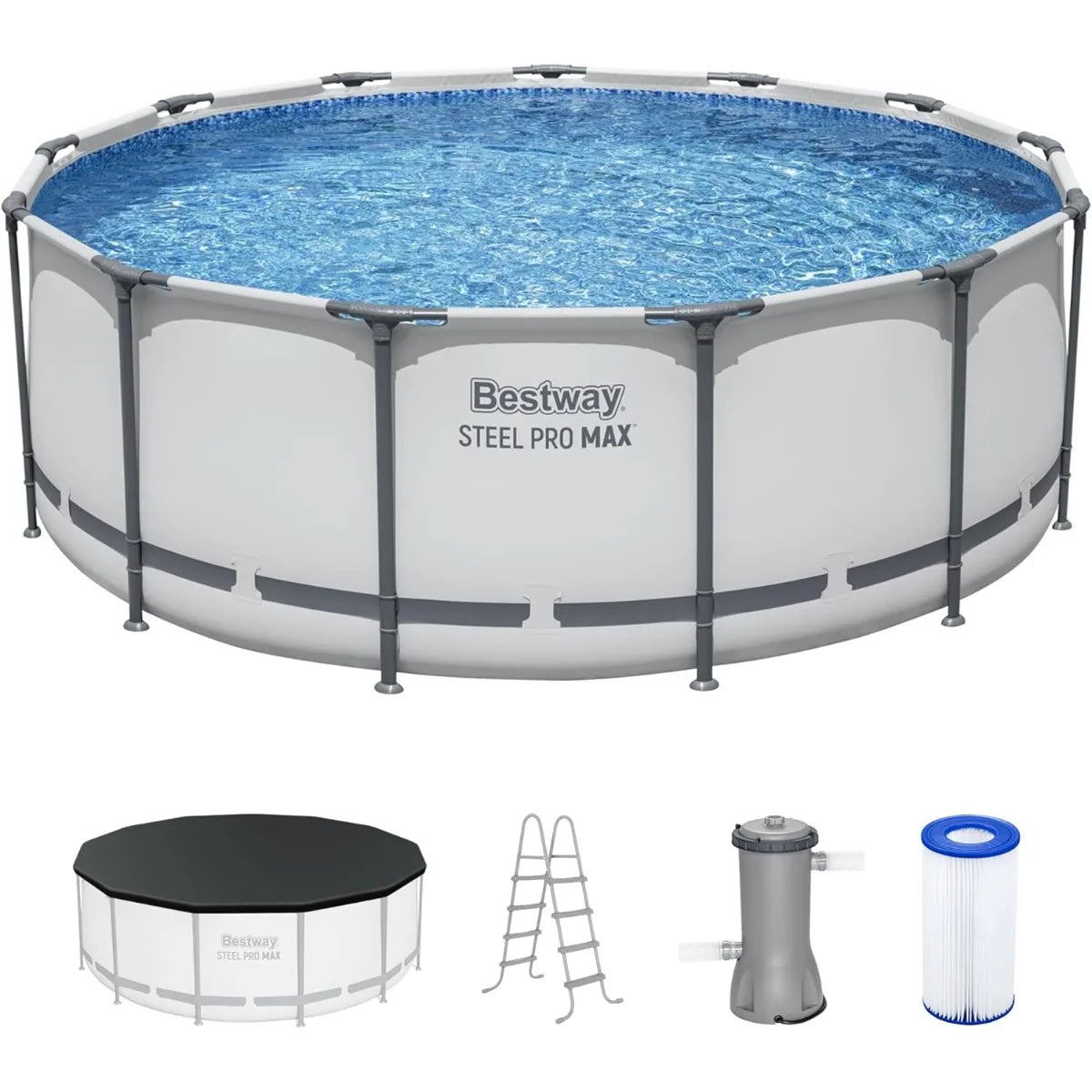 Xiuwo Bestway Steel Pro Max Above Ground Pool Kit Set