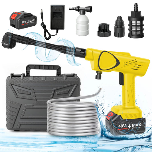 21V Portable Cordless Pressure Washer 970 PSI With 6-In-1 Nozzle