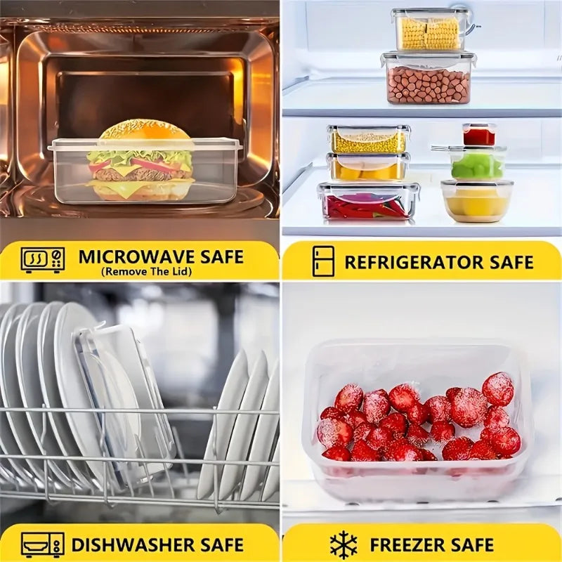 BPA Free Food Storage Set 24 Containers Lids And Labels