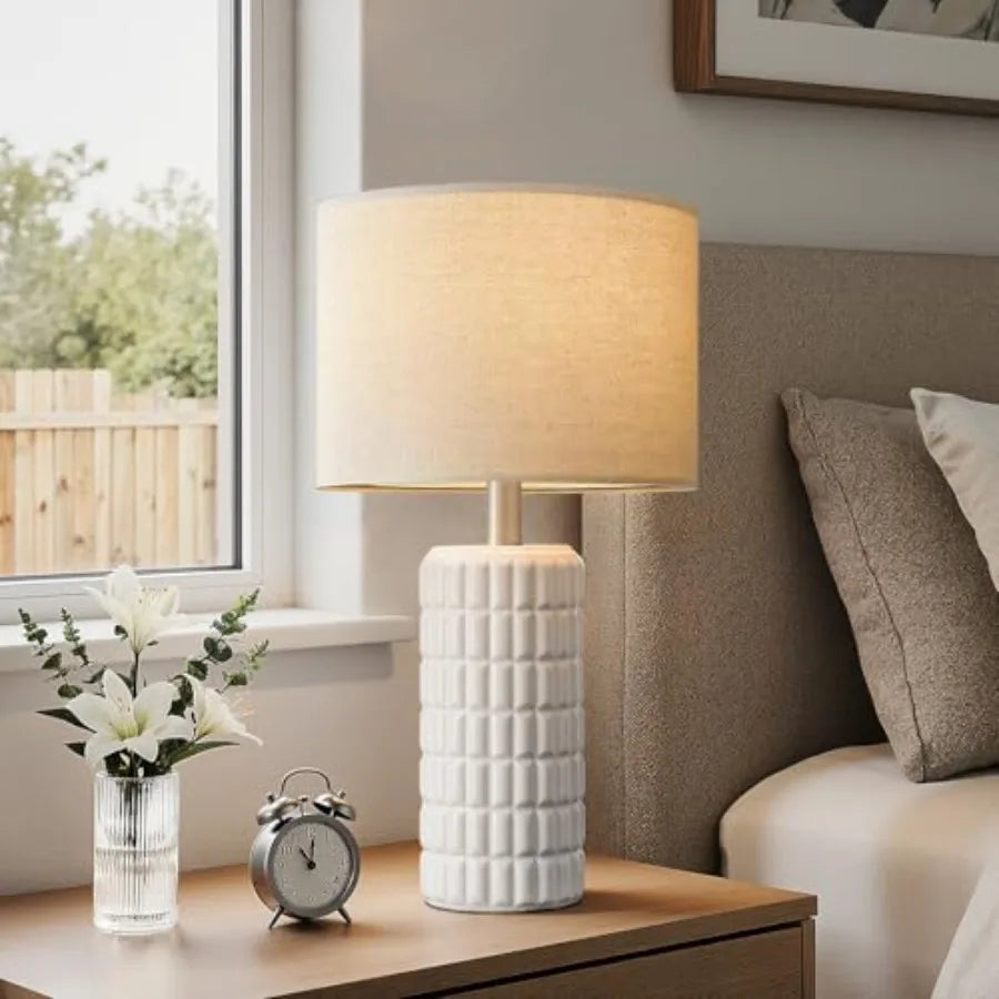 Set Of 2 Modern Ceramic Table Lamps For Living Room