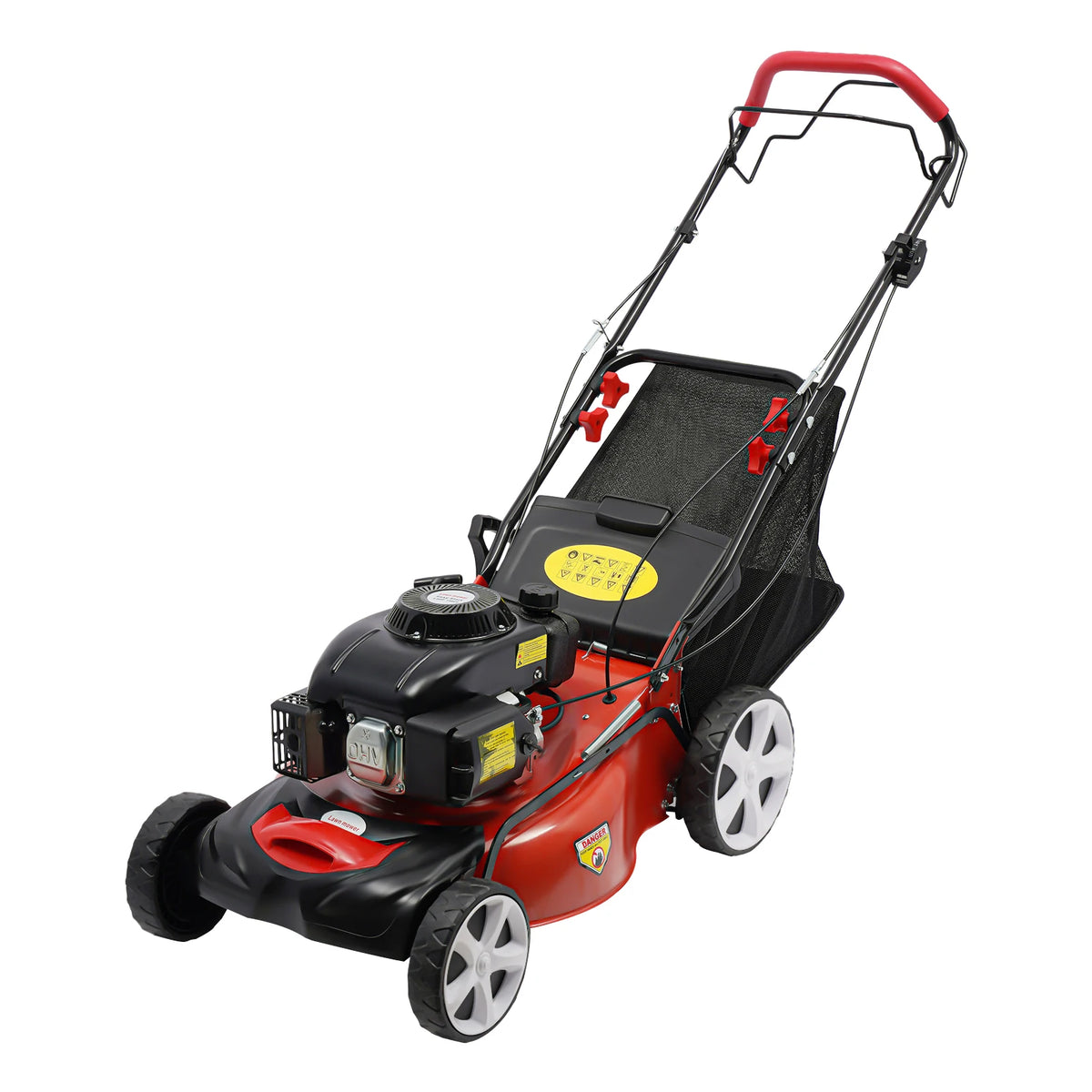 Cncest 140cc Self Propelled Gas Powered Lawn Mower With Bag