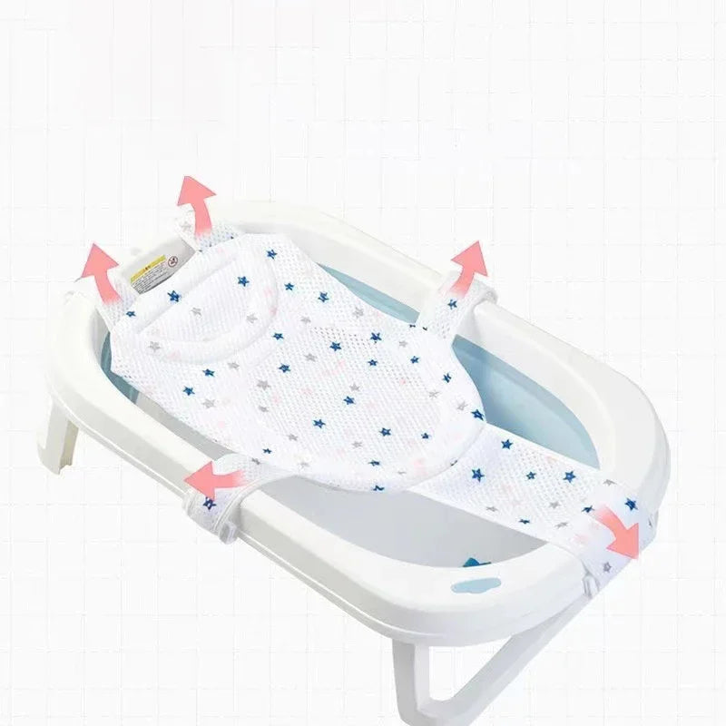 Baby Bath Net Mat Adjustable Bathtub Pillow Seat Cushion