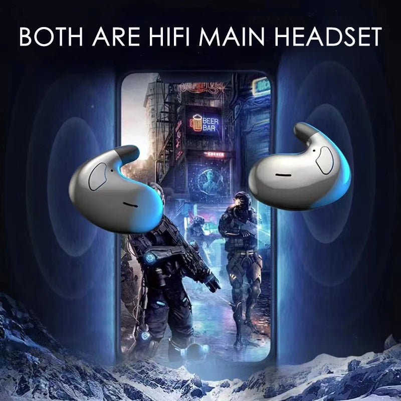 Shuke Sleep Headphones Wireless Bluetooth Invisible Earbuds ANC Waterproof