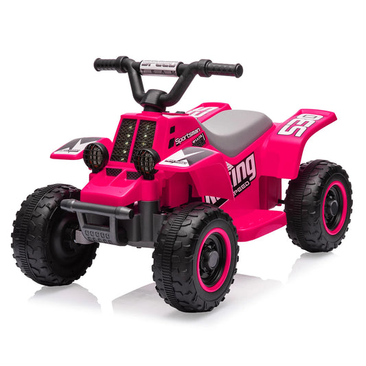 Acekool 6V Kids Electric ATV Ride On With Training Wheels