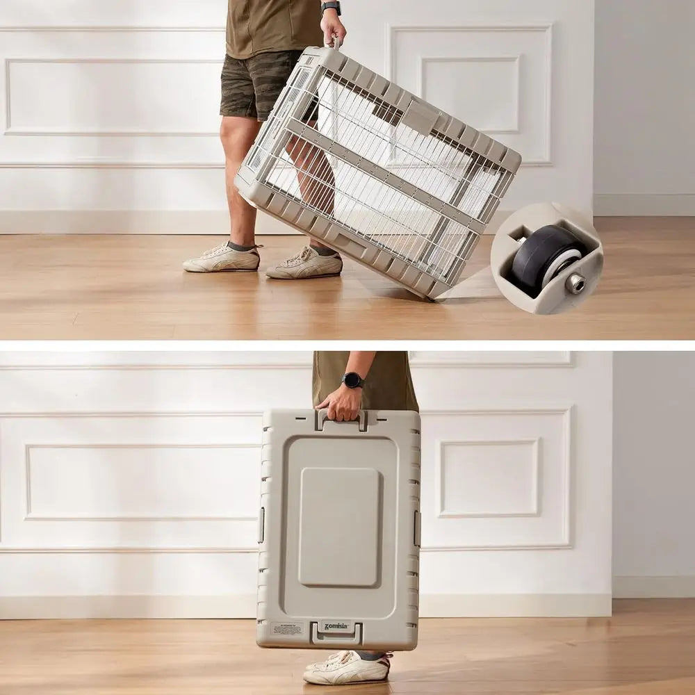 Collapsible Heavy Duty Dog Kennel For Indoor And Outdoor Use