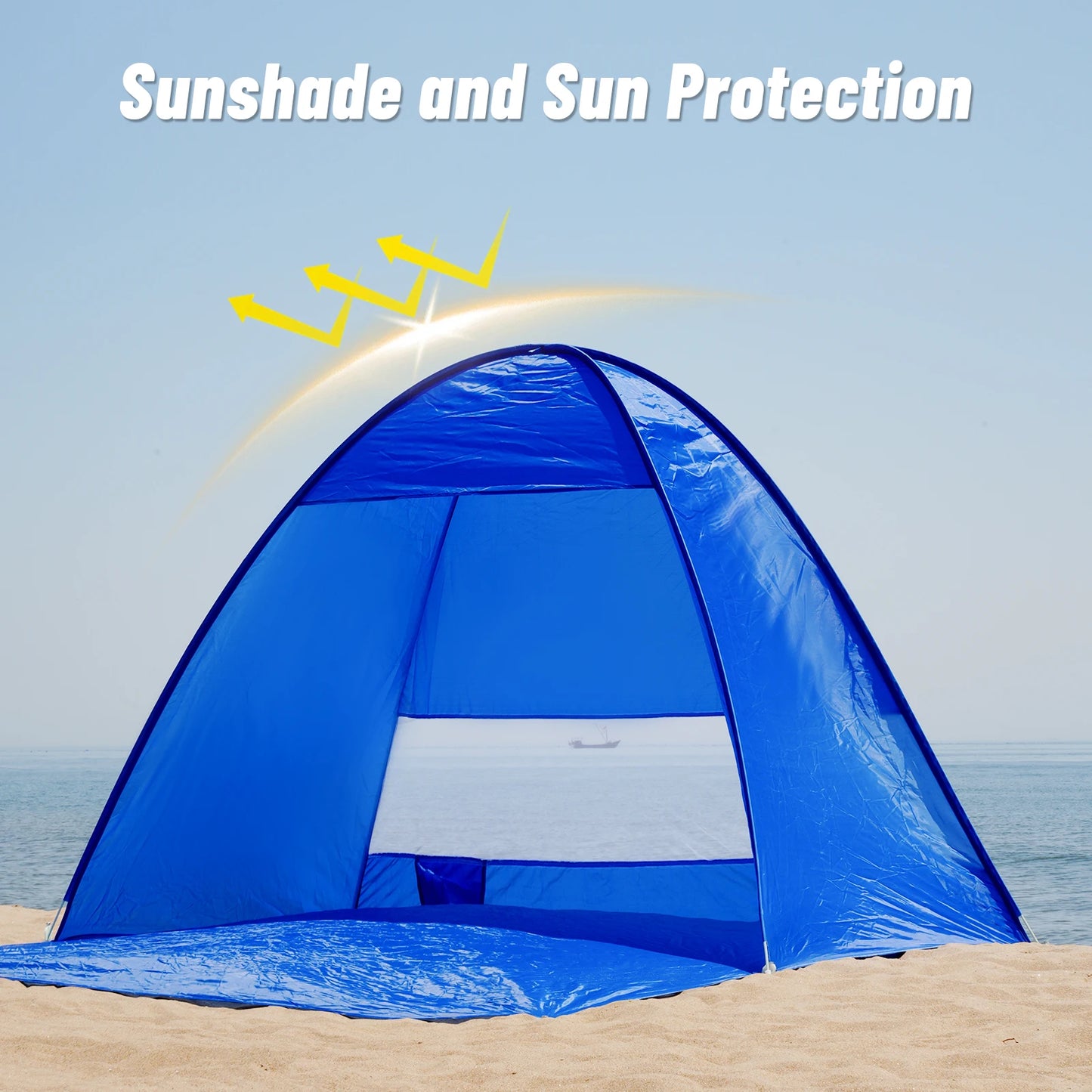 Pakicetus Pop-Up Beach Tent Two-Person with Carry Handbag