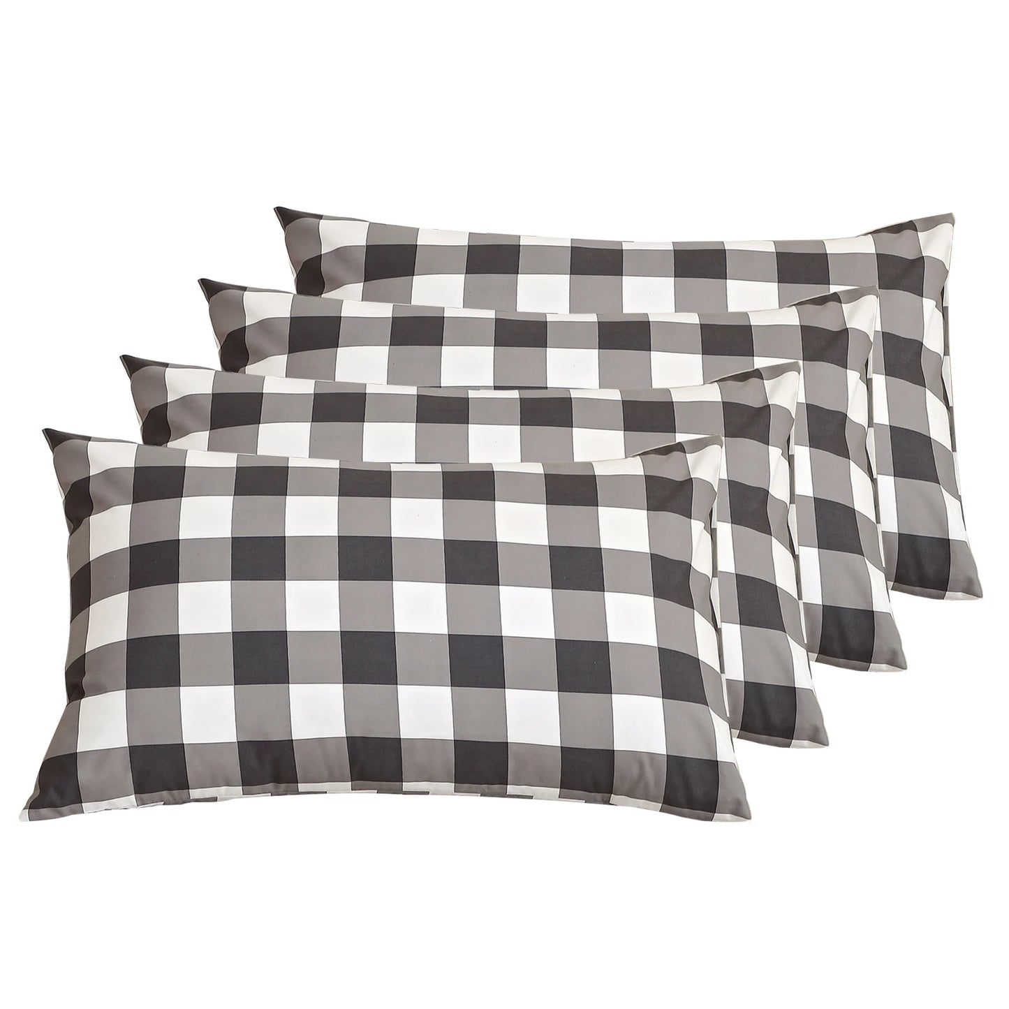 easYum Pillow Protector Cover Sets Printed Pillowcases 4 Pack