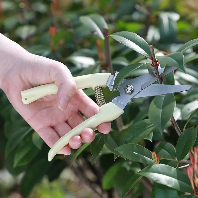 Stainless Steel Pruning Scissors Cutting Multifunctional Flower Tree Branch Bypass Garden Pruner Hand Shear Clipper Tool