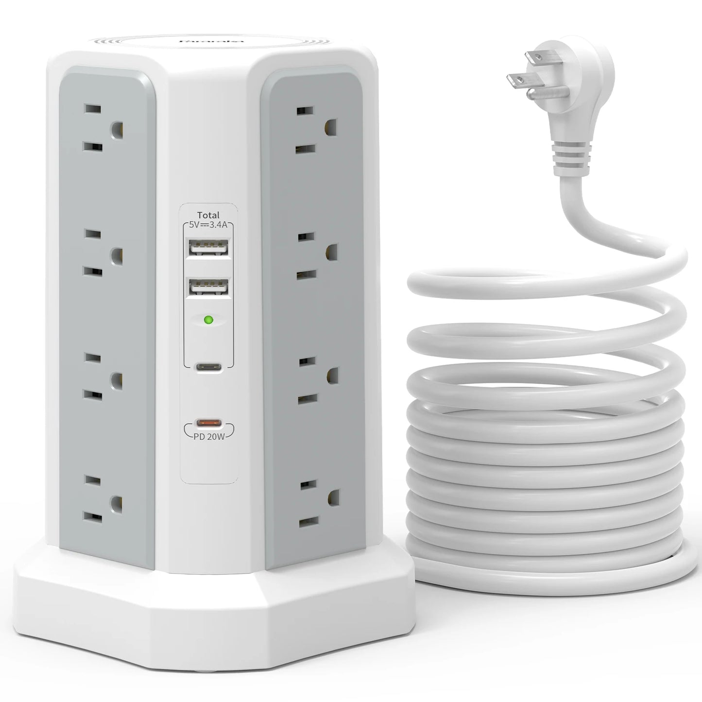 Passus 4-Layer Extension Tower With PD Fast Charging