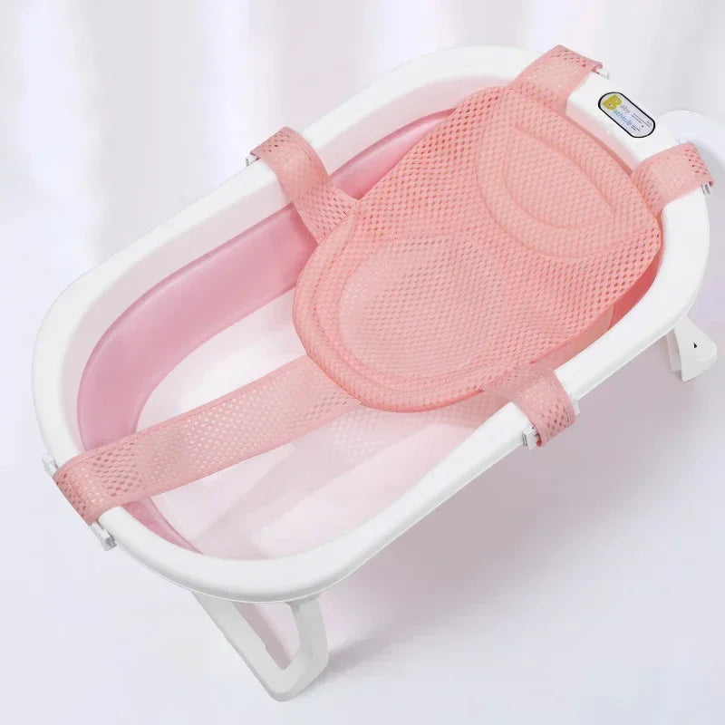 Baby Bath Net Mat Adjustable Bathtub Pillow Seat Cushion