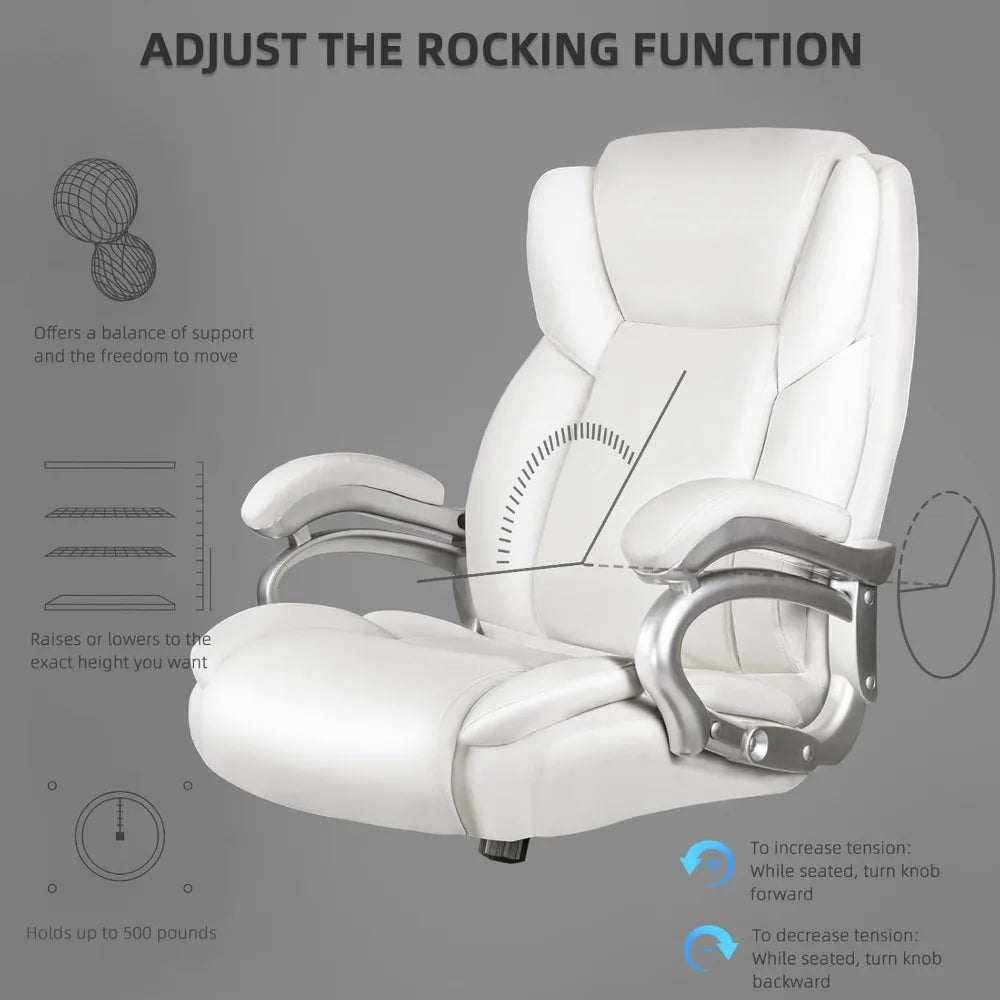 Heavy Duty Office Chair With Ergonomic Lumbar Support 600lbs Capacity