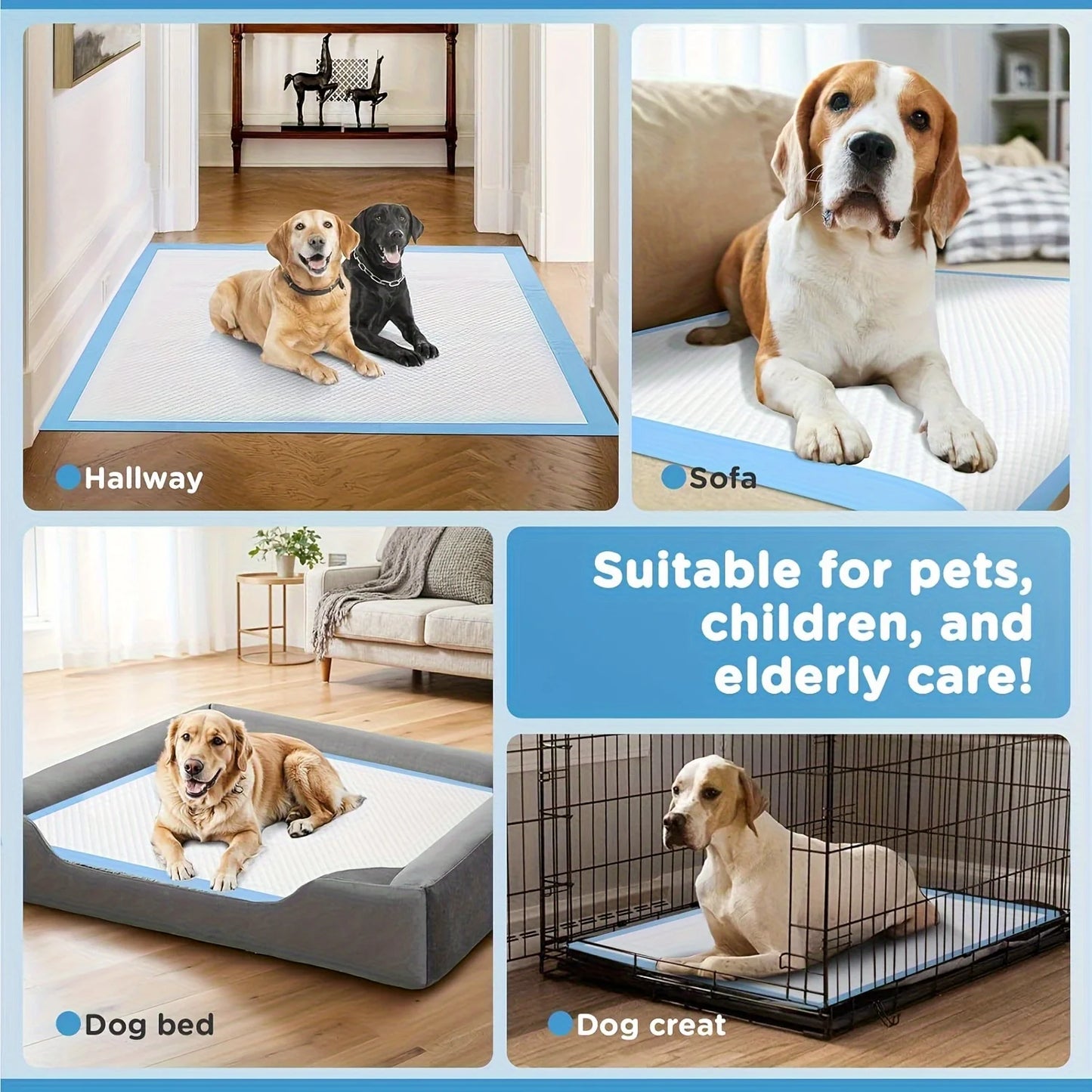 Thickened Eight Layer Super Absorbent Dog And Cat Pee Pads