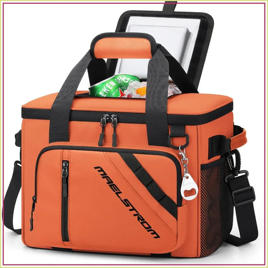 Leakproof Insulated Cooler Bag 30 Can Capacity With Bottle Opener