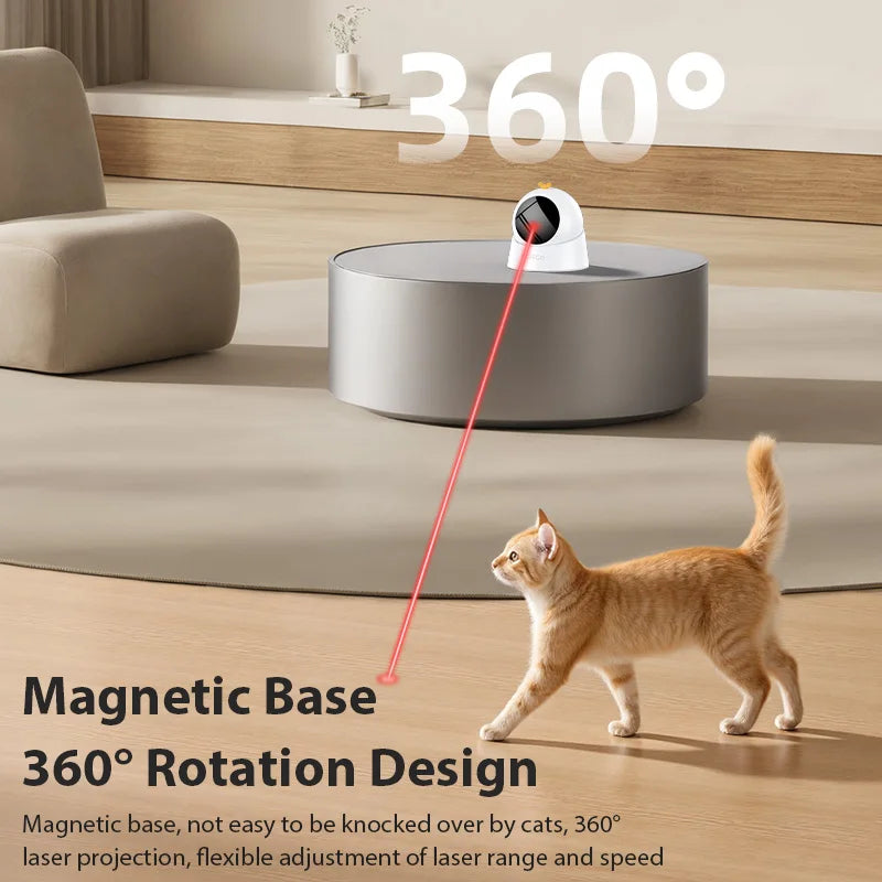 ROJECO Automatic Cat Laser Toy 360 Degree Interactive Electric Toy