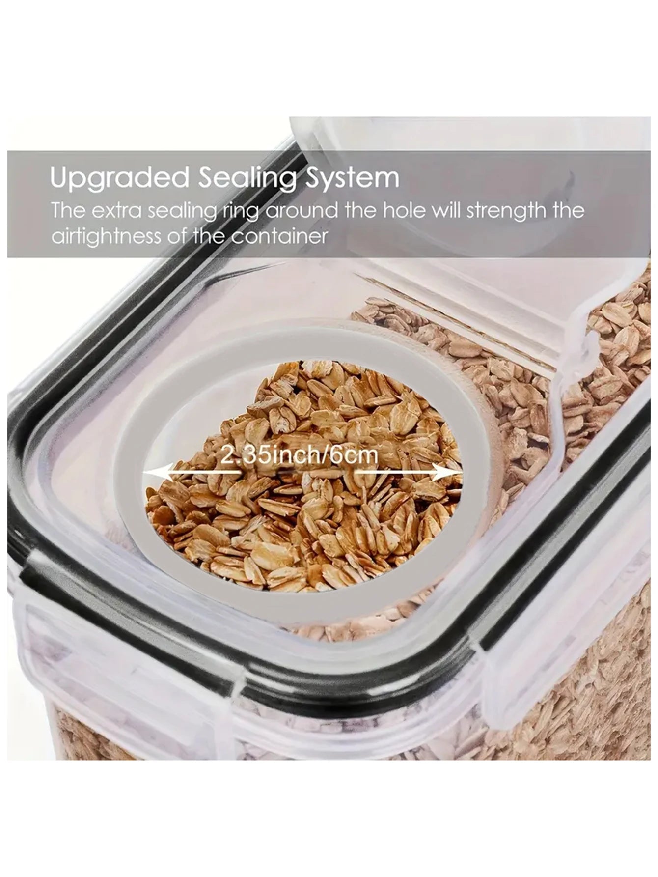 4 Pack Large Food Storage Containers For Kitchen Pantry Organization