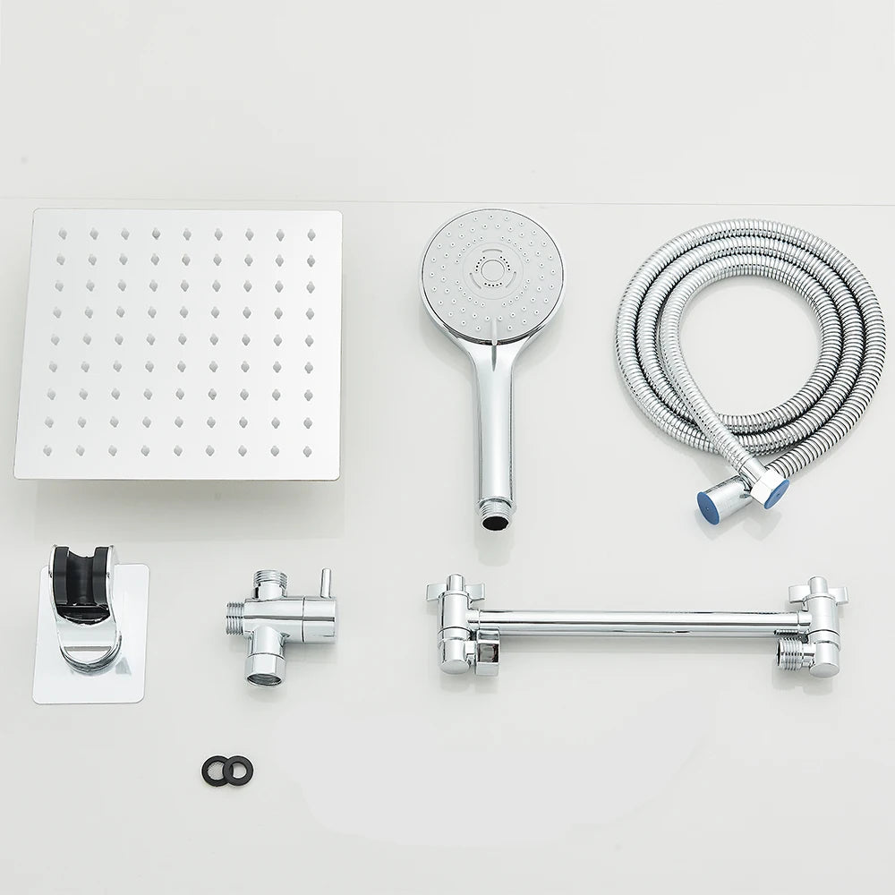 Quyanre High Pressure Rain Shower Head Kit With Handheld Spray