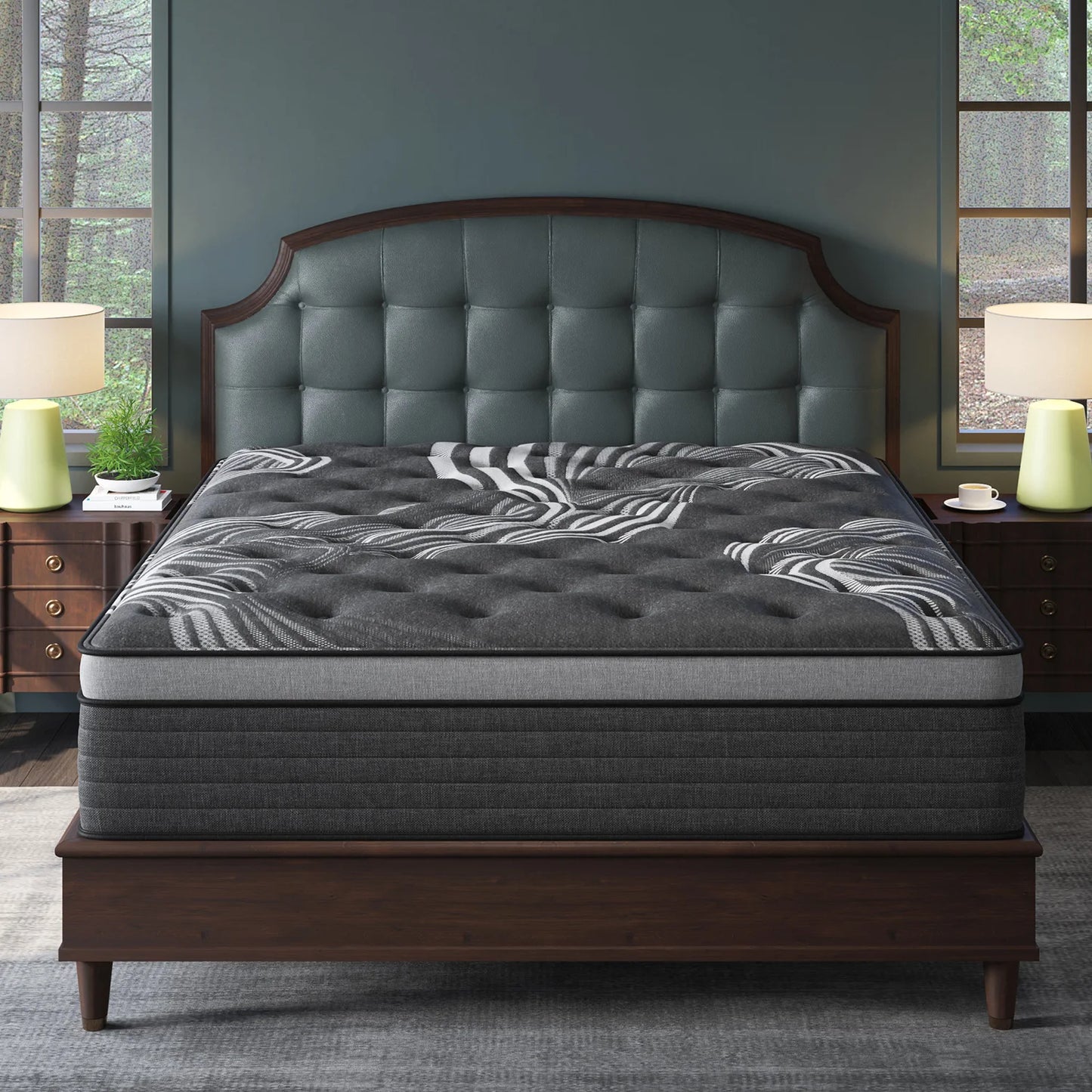 SweetloveCN Gel Memory Foam Hybrid Pocket Spring Mattress Medium Firm