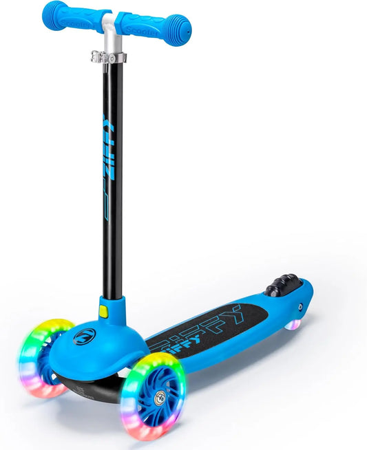 Joyfy Kids 3 Wheel Scooter LED Light Up Wheels Gift For Boys And Girls
