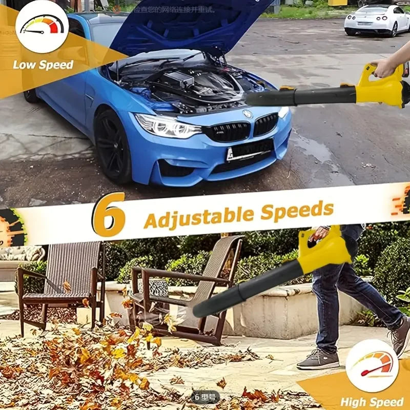 Cordless Leaf Blower 20V With Charger And 6 Speed Modes