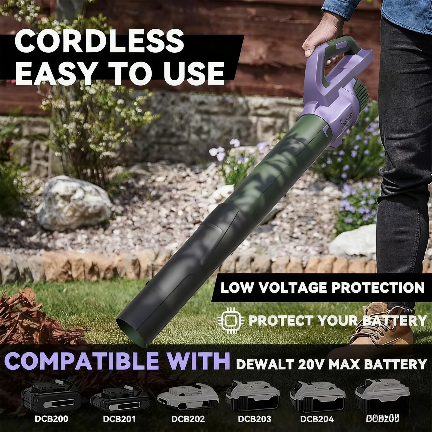 Electric Leaf Blower 150 MPH Two Ah Battery And Charger