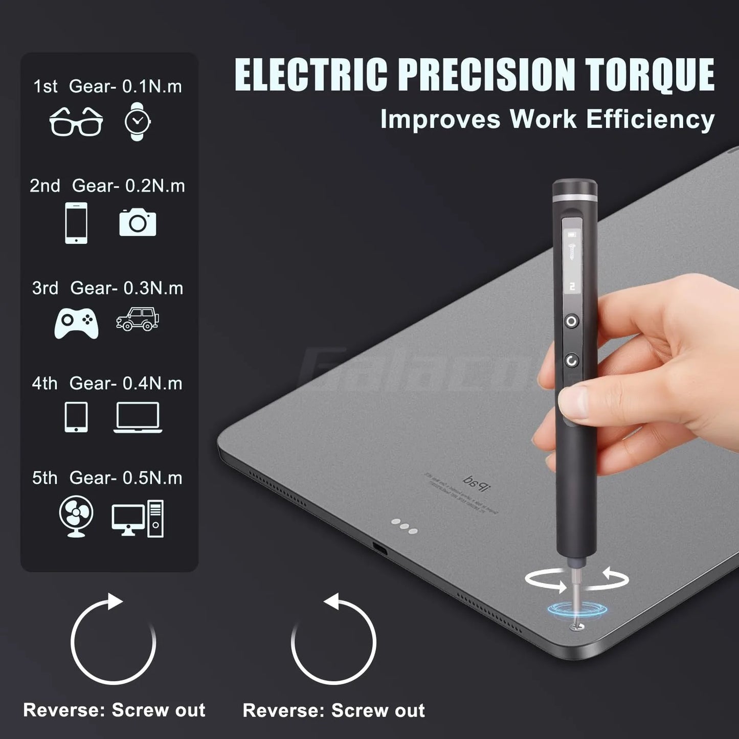 Galacok 49-In-1 Precision Electric Screwdriver Set Magnetic Bits