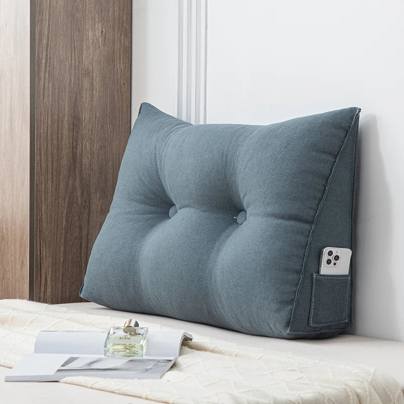 Wedge Pillow Back Support for Dorm Room Reading Bed