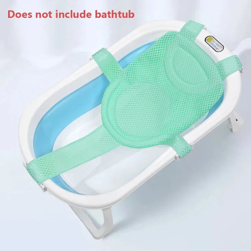 Baby Bath Net Mat Adjustable Bathtub Pillow Seat Cushion