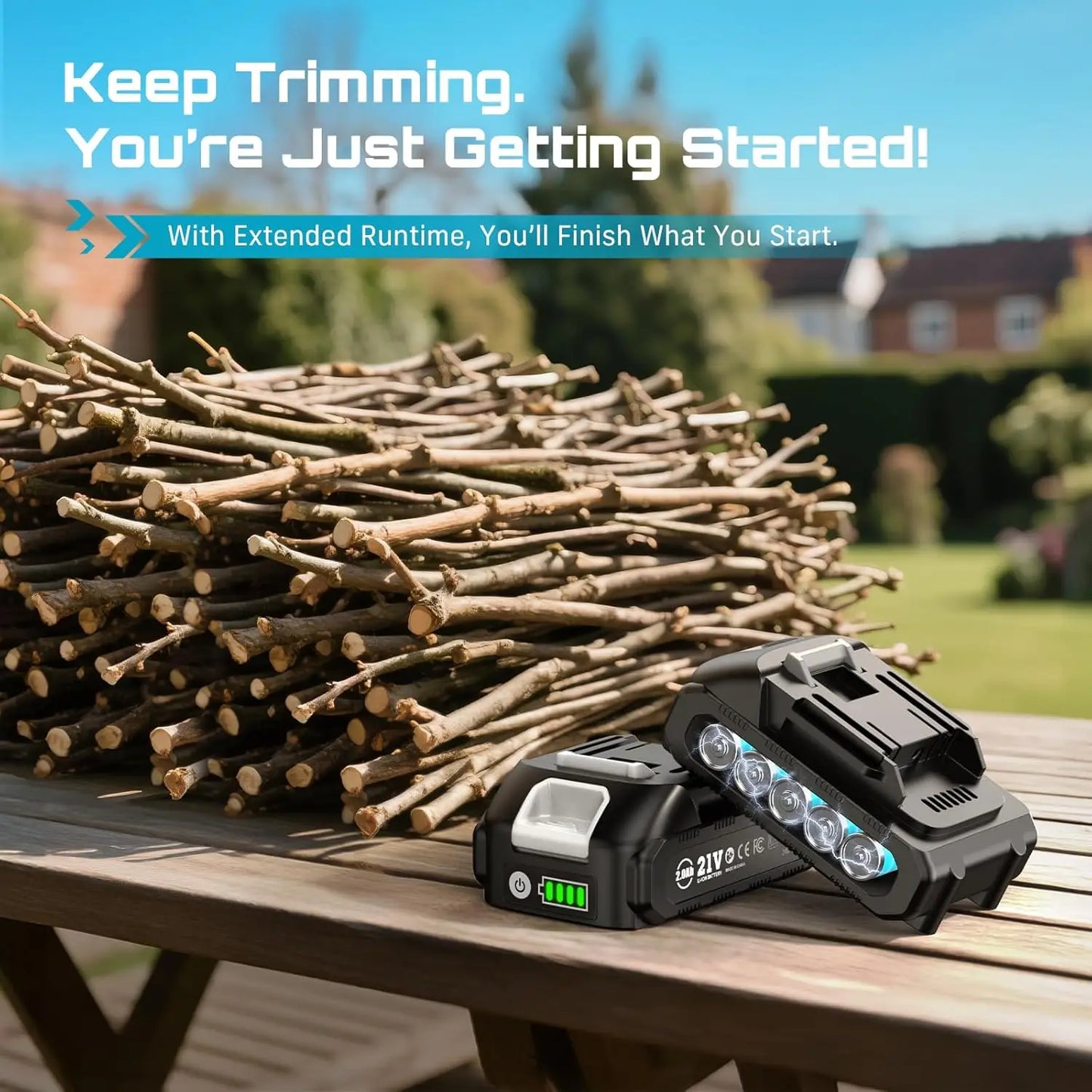 Seesii Cordless Brushless Trimming Scissors Pruner For Makita 18V Battery