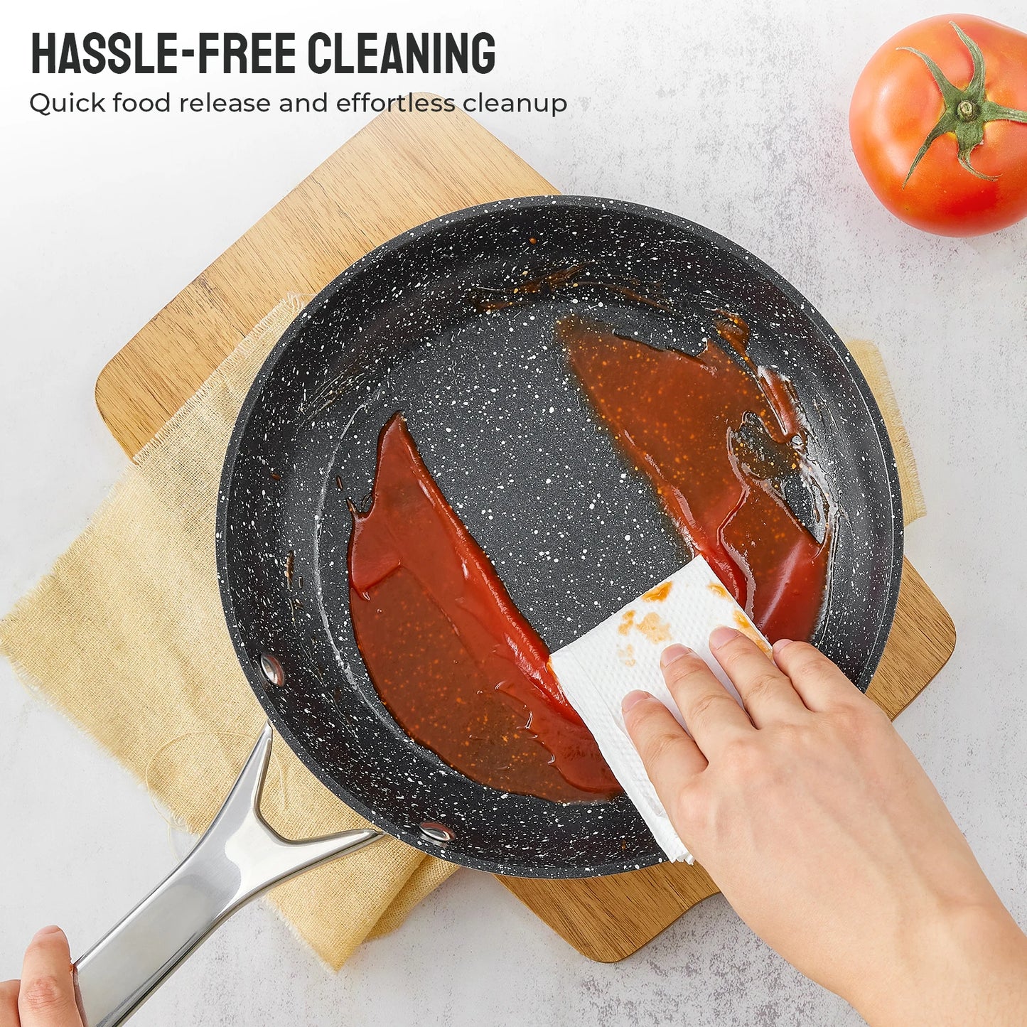 Bezia Induction Cookware Nonstick Pots and Pans Set
