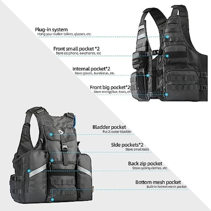 Fishing Vest With Multi Pockets For Outdoor Activities And Travel