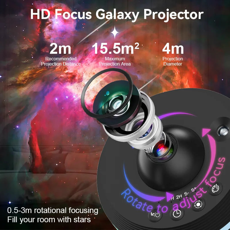 AUSYLE Galaxy Projector 13 in 1 Night Light Space Ball