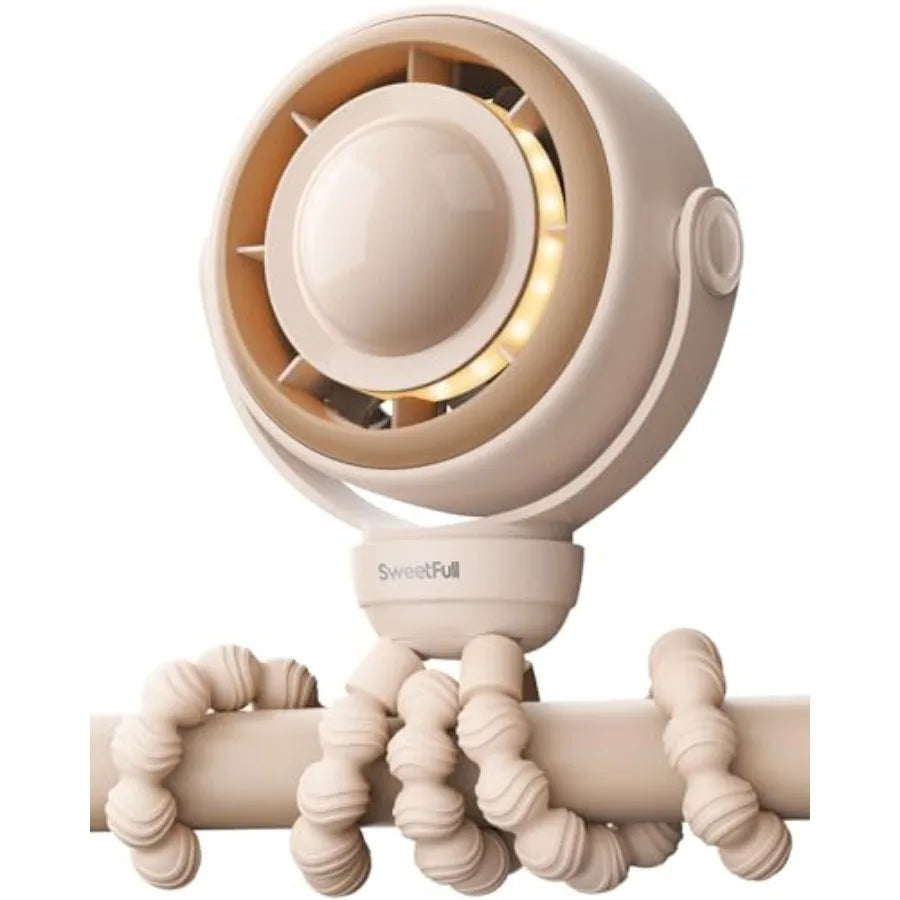 Baby Stroller Fan Clip On 360 Degree Portable