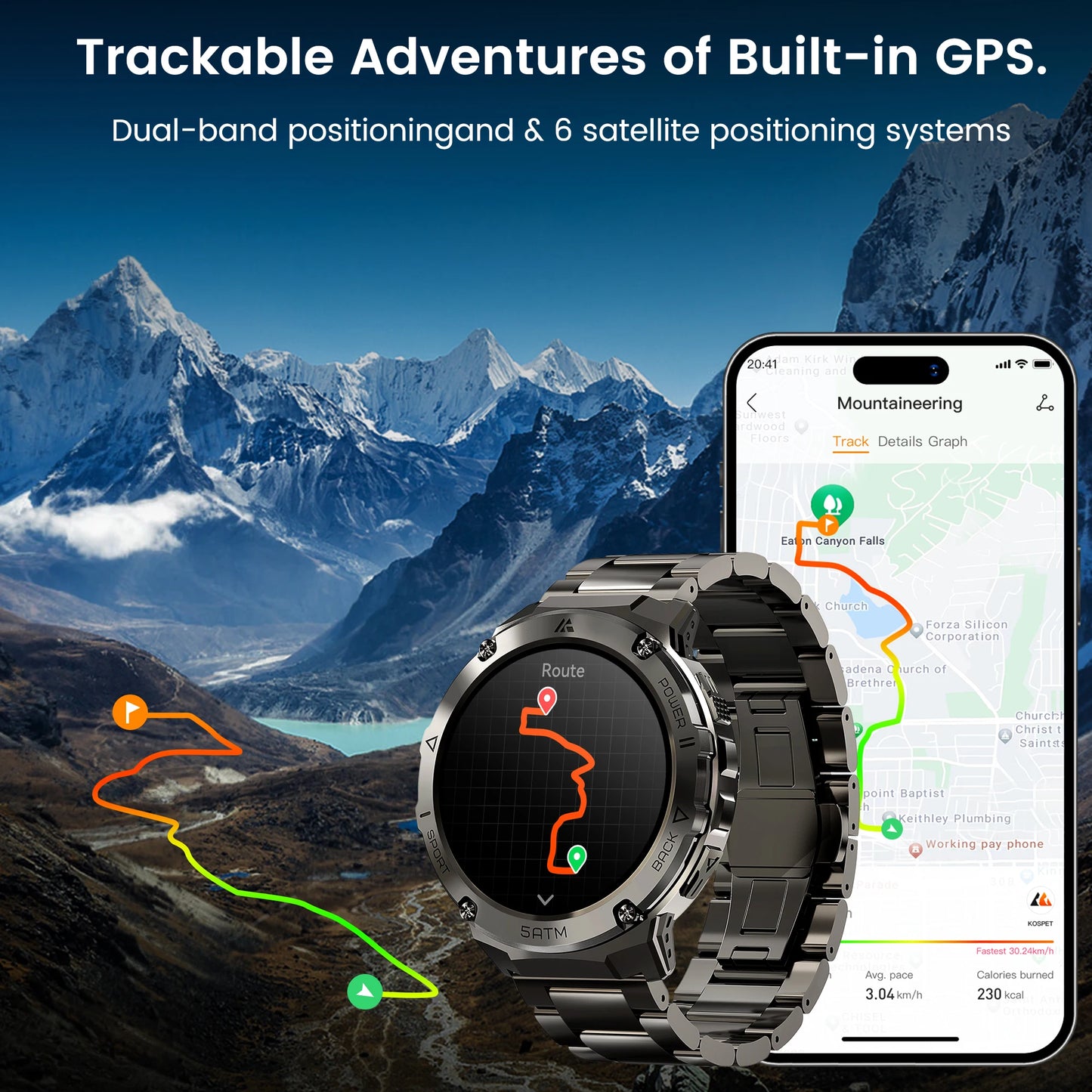 Ticwris T3E GPS Smartwatch Waterproof 5ATM IP69K Pro