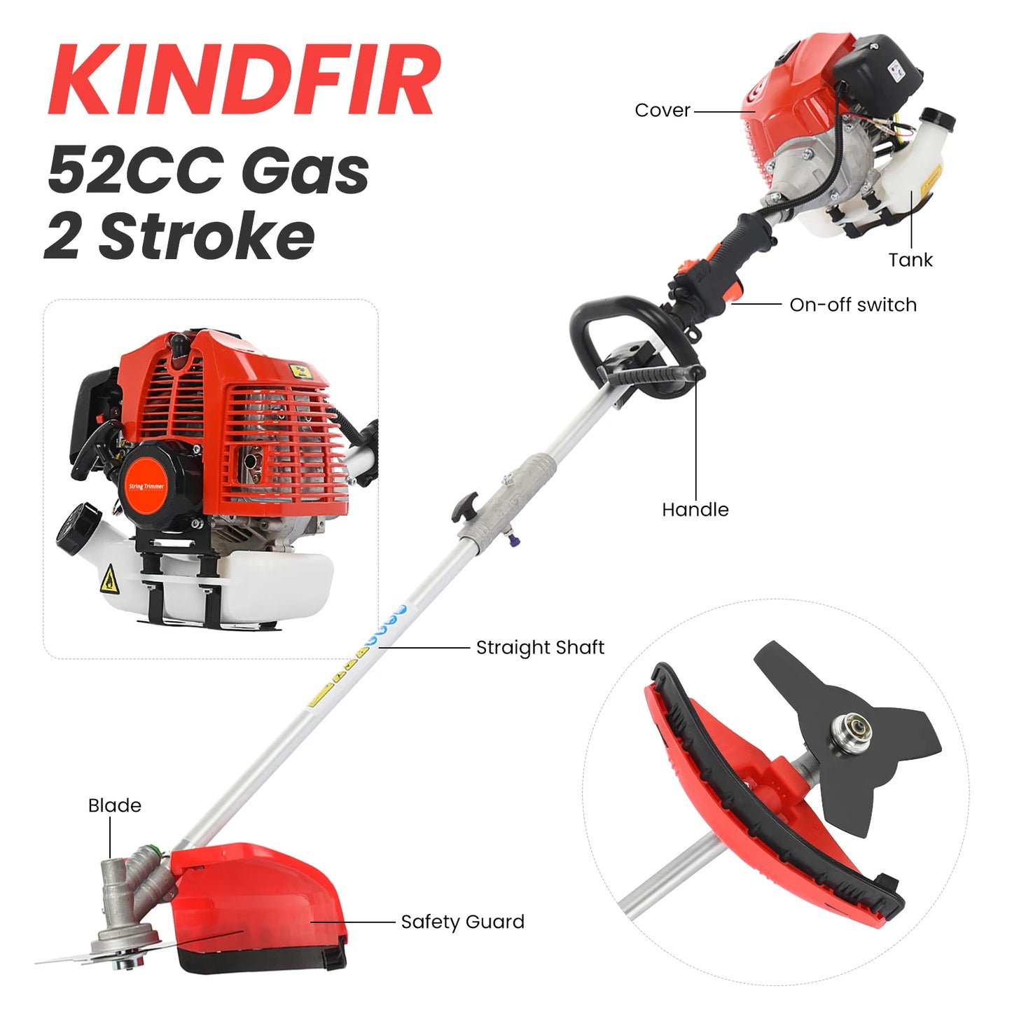 Petrol Hedge Trimmer Brush Cutter Grass Trimmer Chainsaw Garden Tools