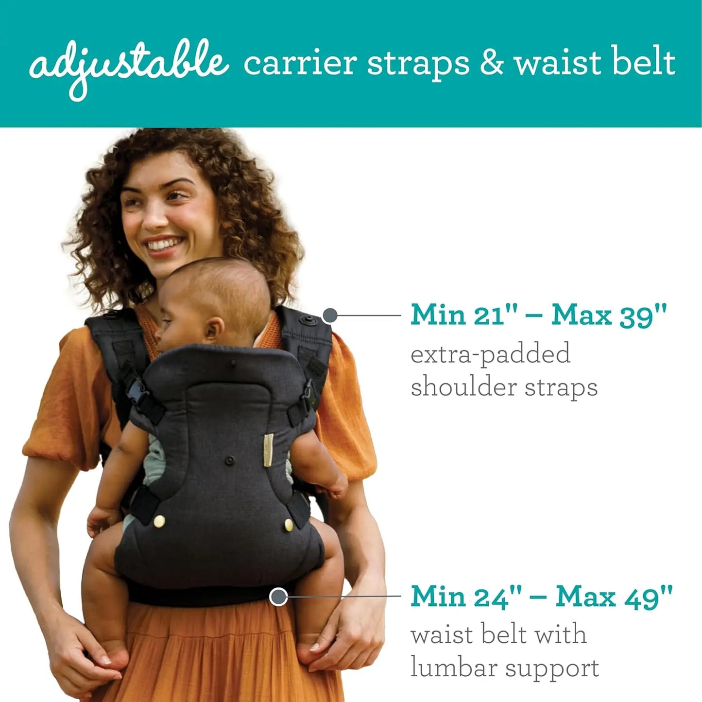 Closure Four In One Baby Carrier And Crossbody Diaper Bag