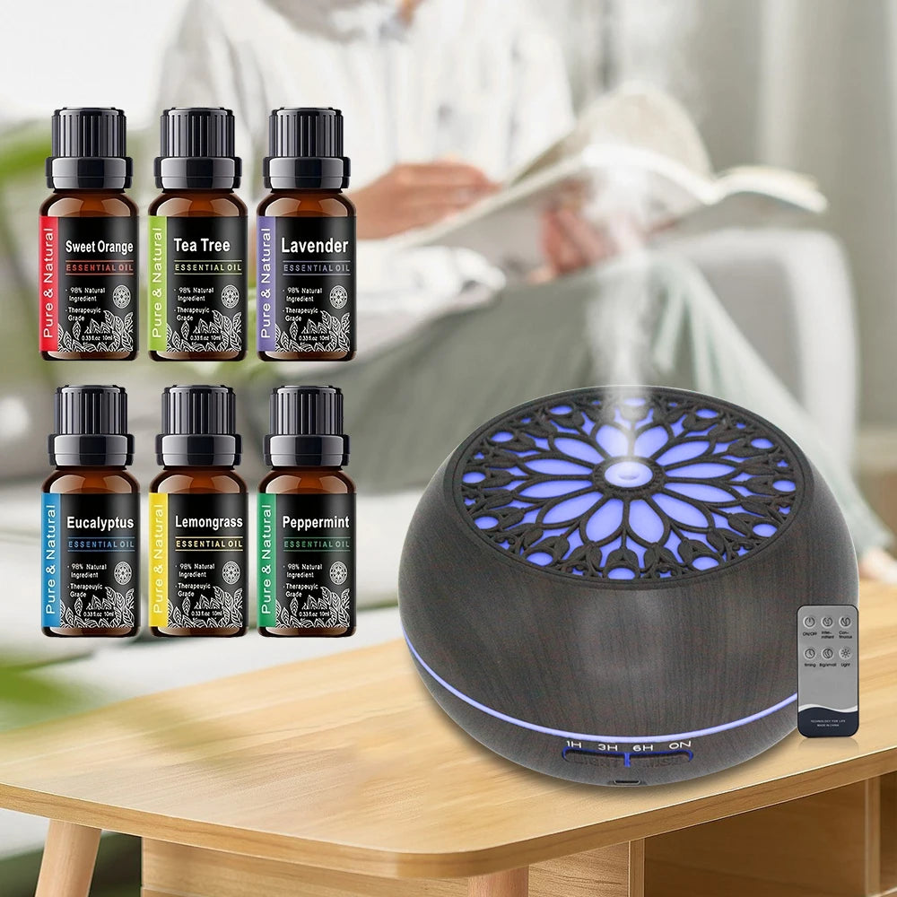 Essential Oil Diffuser Remote Control 550ml Aromatherapy Humidifier
