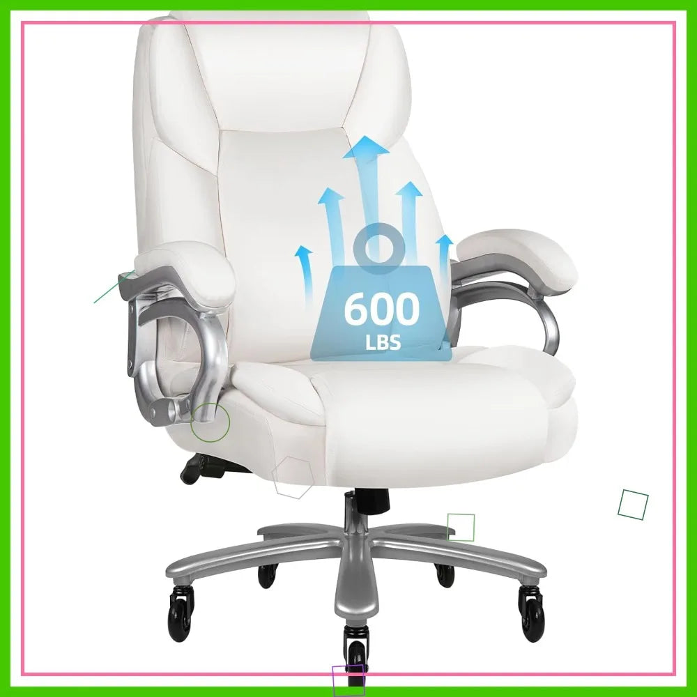 Heavy Duty Office Chair With Ergonomic Lumbar Support 600lbs Capacity