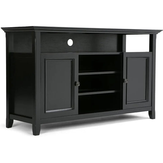 Solid Wood Unil TV Media Stand Storage Cabinet Shelves