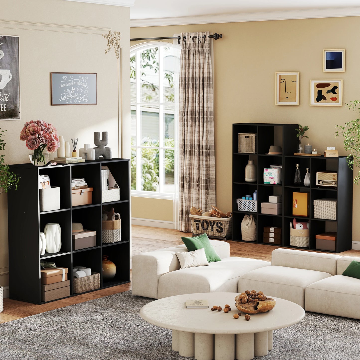 JHK 9 Cube Storage Organizer Bookcase for Living Room