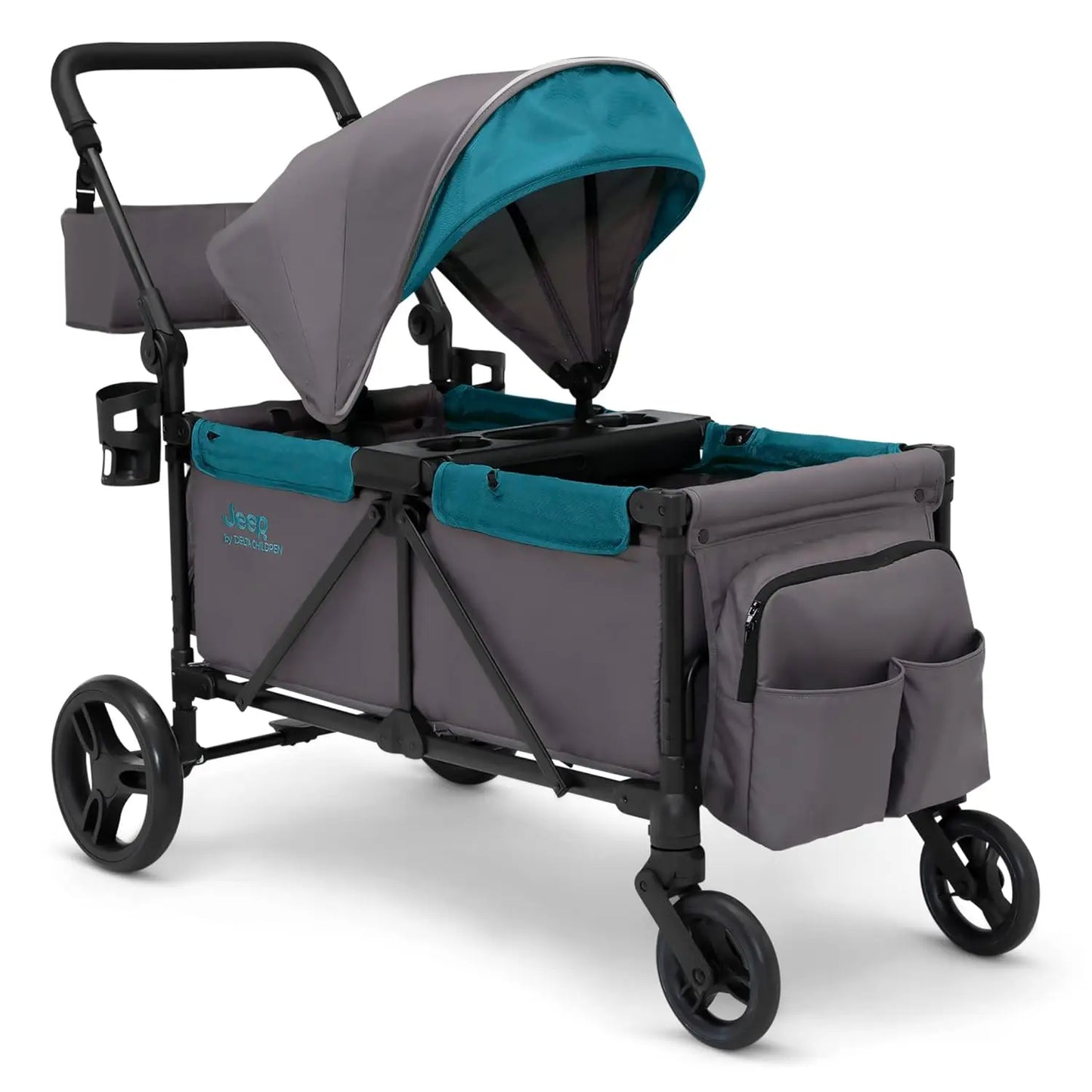 Delta Children Jeep Sport All Terrain Stroller Wagon With Canopy